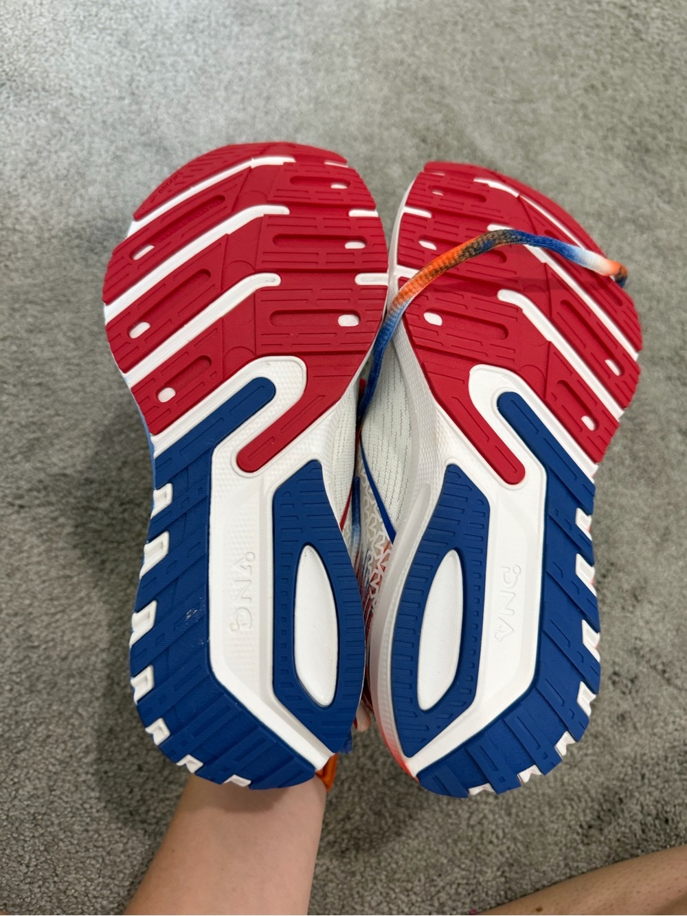 Brooks Multicolor Stripe Running Shoes - Red, White, Blue - Picture 3 of 3